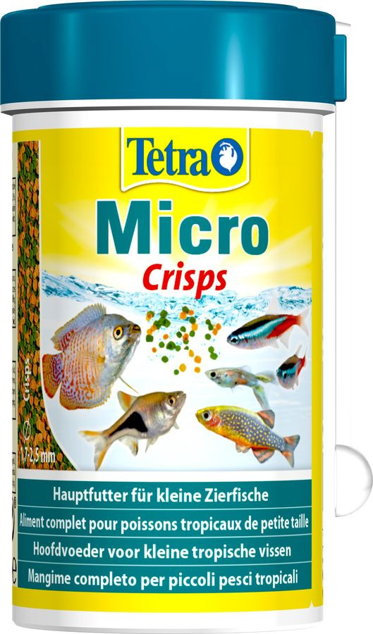 tetra micro crisps корм для мелких видов рыб 100 мл