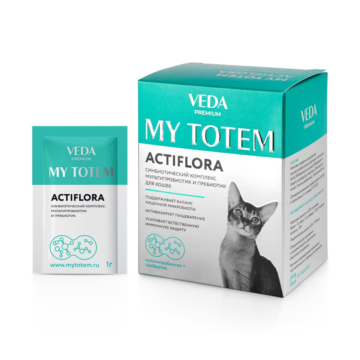 синбиотический комплекс "my totem actiflora"(актифлора) для кошек