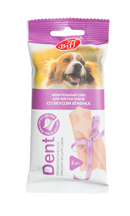 лакомство для собак средних пород "titbit biff dent" (титбит биф дент) со вкусом ягненка