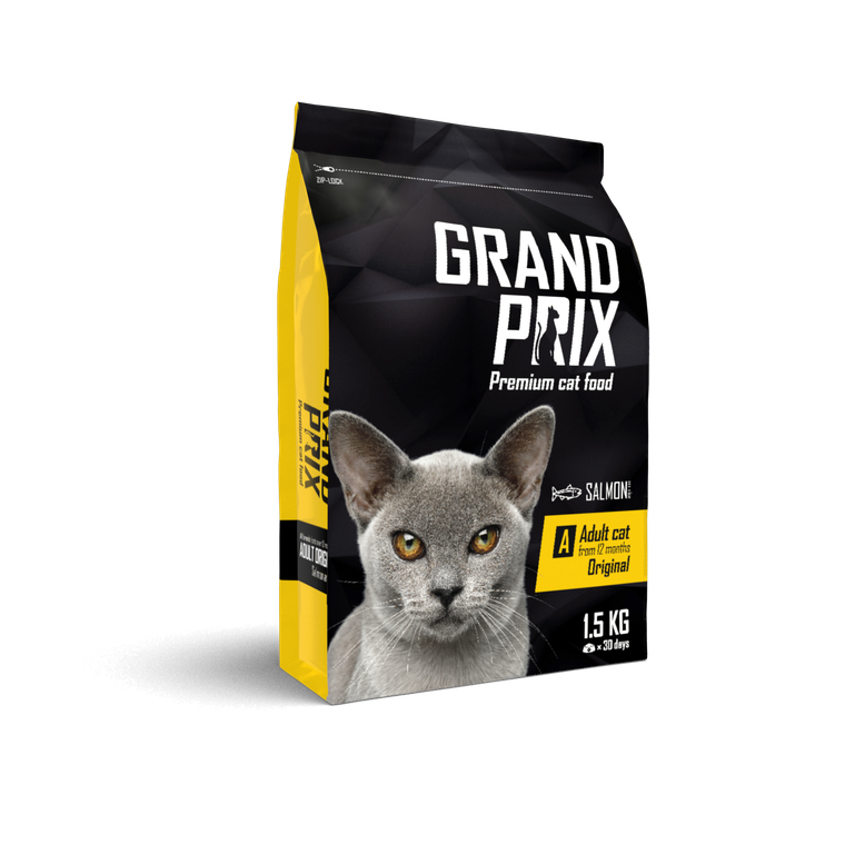 сухой корм для взрослых кошек "grand prix adult original" (гранд прикс) с лососем
