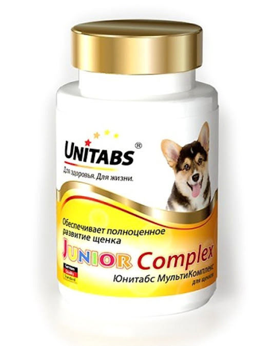 витамины для щенков "unitabs juniorcomplex с b9" (юнитабс)