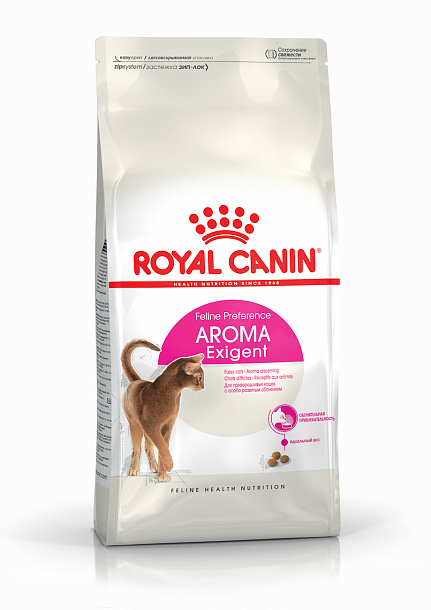 сухой корм для кошек, привередливых к запаху корма "royal canin exigent 33 aromatic attraction" (роял канин)