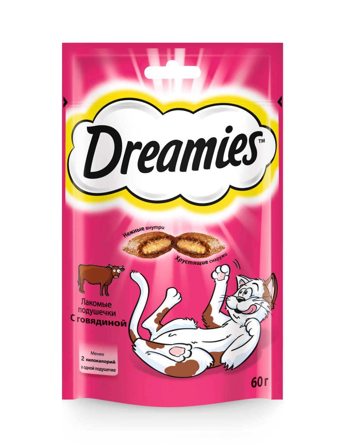 лакомство для кошек "dreamies" (дримис) с говядиной