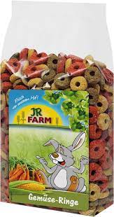 лакомство для грызунов "jr farm" овощные колечки, 200г