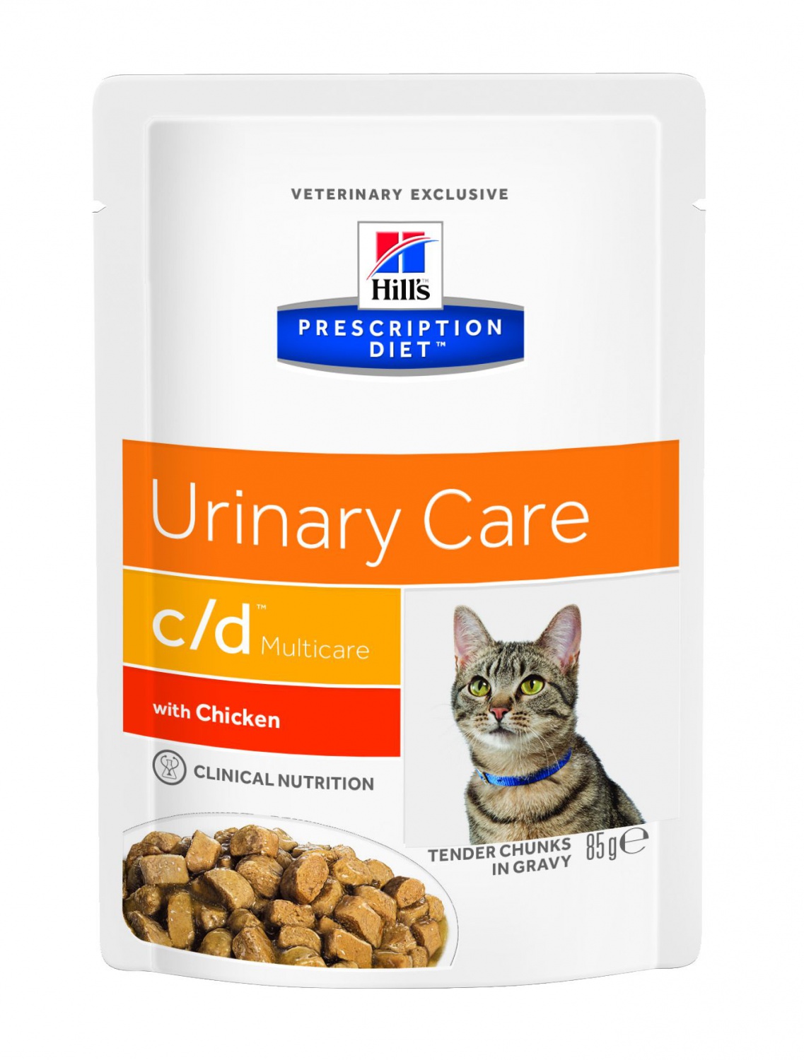 паучи для кошек "hill's prescription diet feline c/d multicare minced with chicken" (хиллс профилактика мкб струвиты) с курицей
