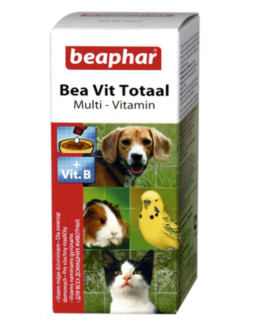 beaphar 12620 bea vit totaal комплекс витаминов для кошек, собак, птиц, грызунов 50мл