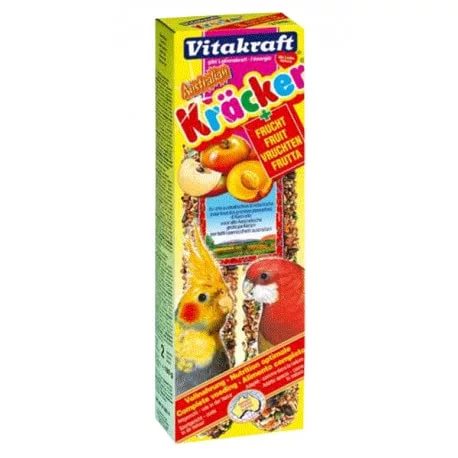 vitakraft australian крекеры для средних попугаев фруктовые 2шт