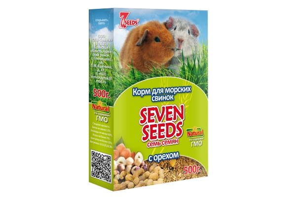 корм для хомяков "seven seeds special" (7 семян)  с орехом