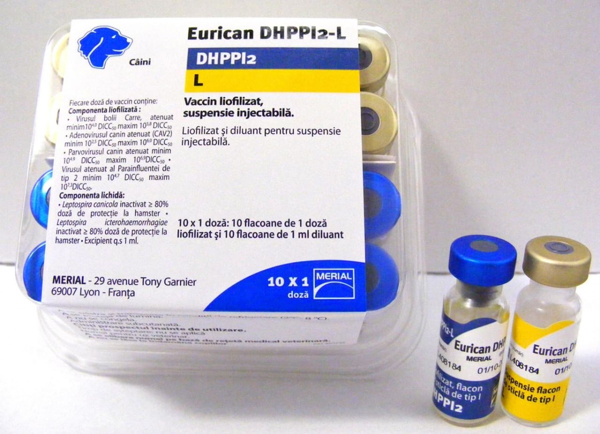 вакцина для собак "eurican dhppi2-l двухкомпонентная" (эурикан) против чумы, инфекционного гепатита, парвовироза, парагриппа-2, лептоспироза