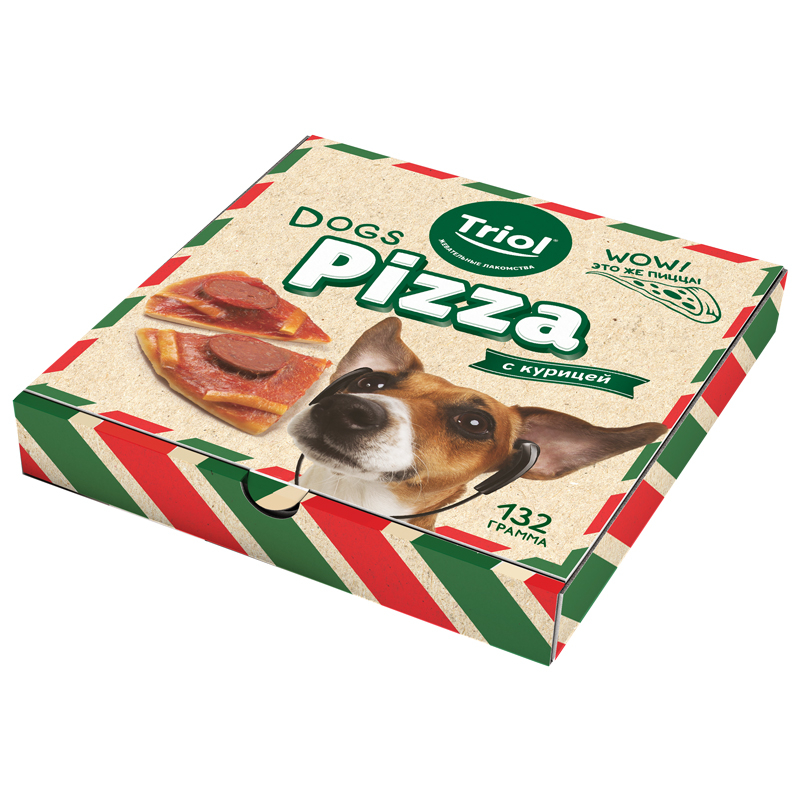лакомство для собак "triol fun food" (триол) пицца
