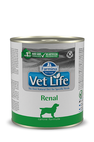 консервы для собак  при заболеваниях почек "farmina vet life renal" (фармина ренал)