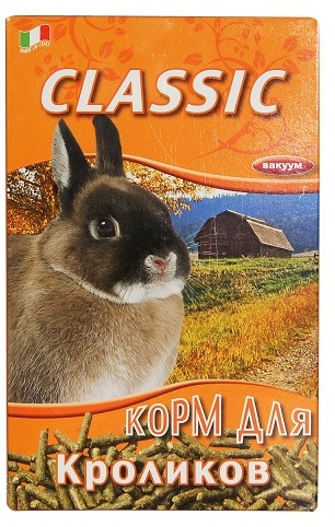 корм для кроликов "fiory classic" (фиори) гранулированный