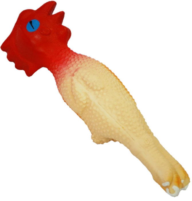 игрушка для собак "n1" мини-петух с пищалкой, 15 см