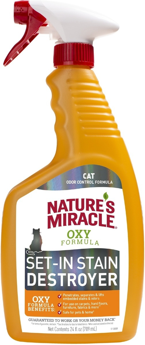 8in1 уничтожитель пятен и запахов от кошек nm orange-oxy с активным кислородом, спрей 709 мл