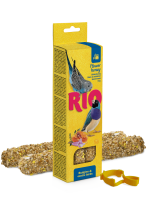 лакомство для волнистых попугаев и экзотов "rio" (рио) палочки с мёдом, 2х40 г