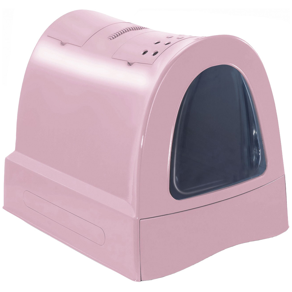 imac био-туалет для кошек zuma 40х56х42,5h см, пепельно-розовый