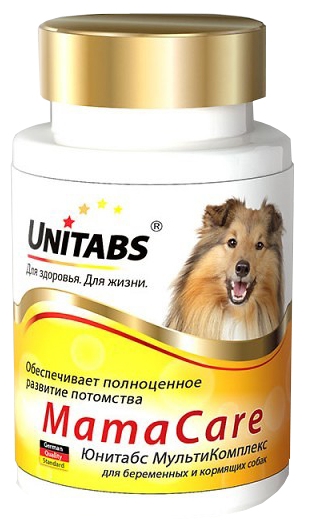 витамины для беременных собак "unitabs mamacare с b9" (юнитабс), 100 таб
