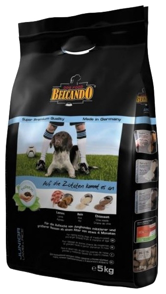 сухой корм belcando junior lamb & rice для щенков склонных к аллергическим реакциям средних и крупных пород с 4 месяцев