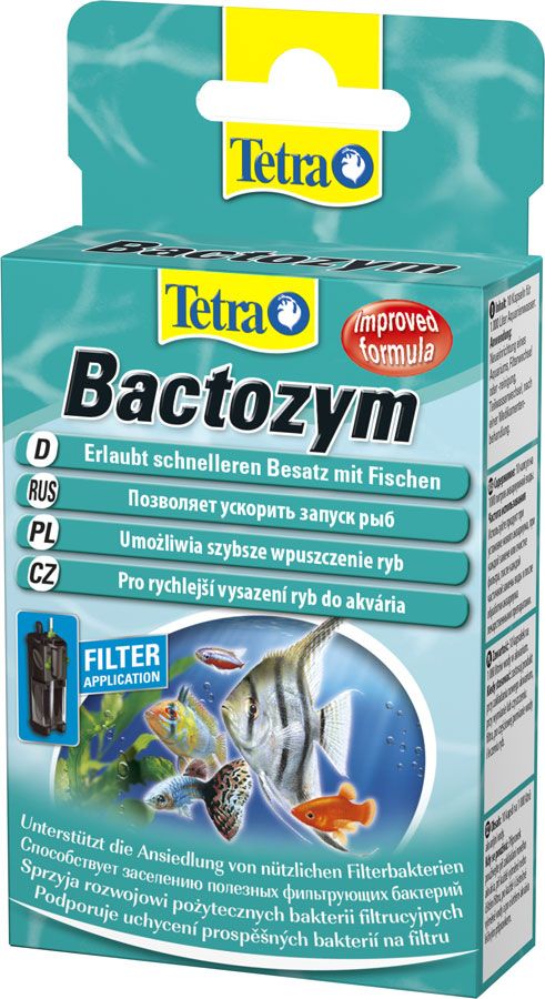 tetra bactozym средство для биологического запуска аквариума 10 капсул