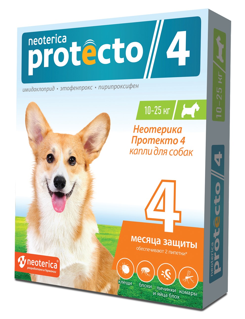 neoterica protecto капли для собак 10-25 кг (1 шт)