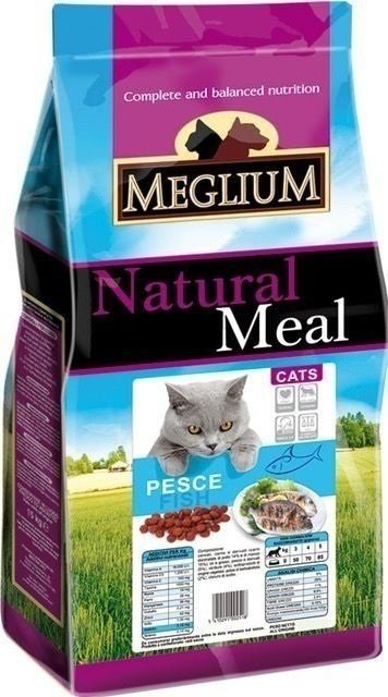сухой корм для кошек с чувствительным пищеварением "meglium cat adult" рыба