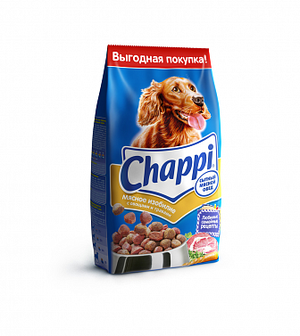 сухой корм для собак "chappi" (чаппи) мясное изобилие