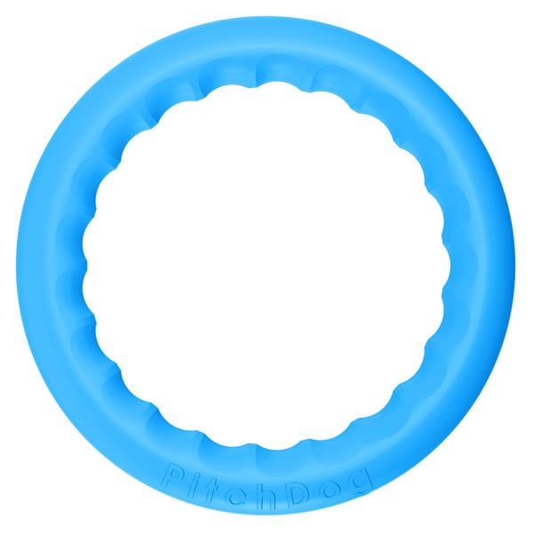 игрушка для собак "pitchdog"  кольцо для апортировки ⌀ 28 (голубое)