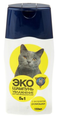 барсик эко шампунь для кошек для чувствительной кожи 150мл