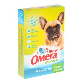 витамины для собак "омега neo+ свежее дыхание" с мятой и имбирем, таблетки, 90 шт