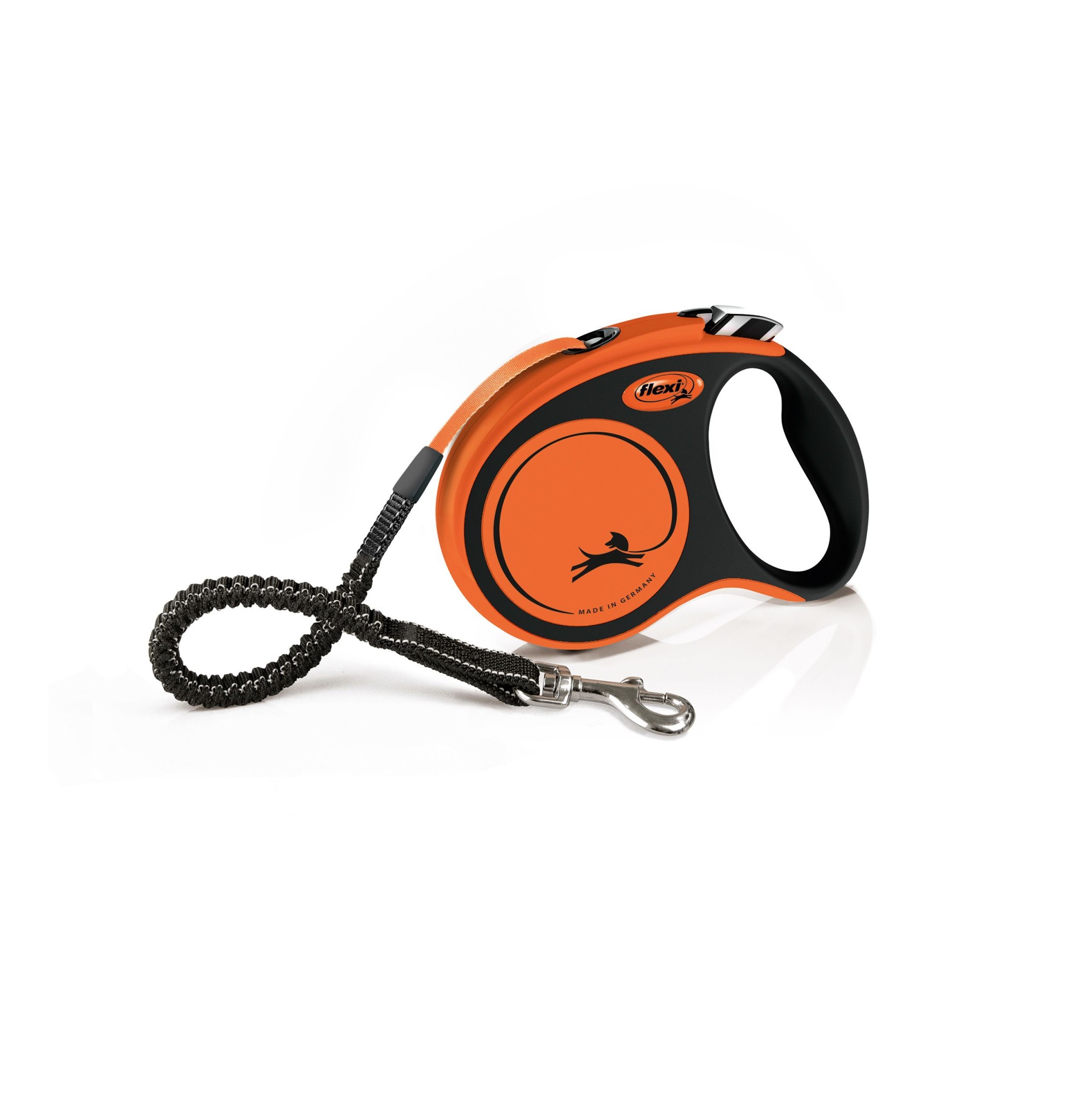 рулетка для животных "flexi xtreme m" (флекси) 5 м до 35 кг (лента) оранжевая