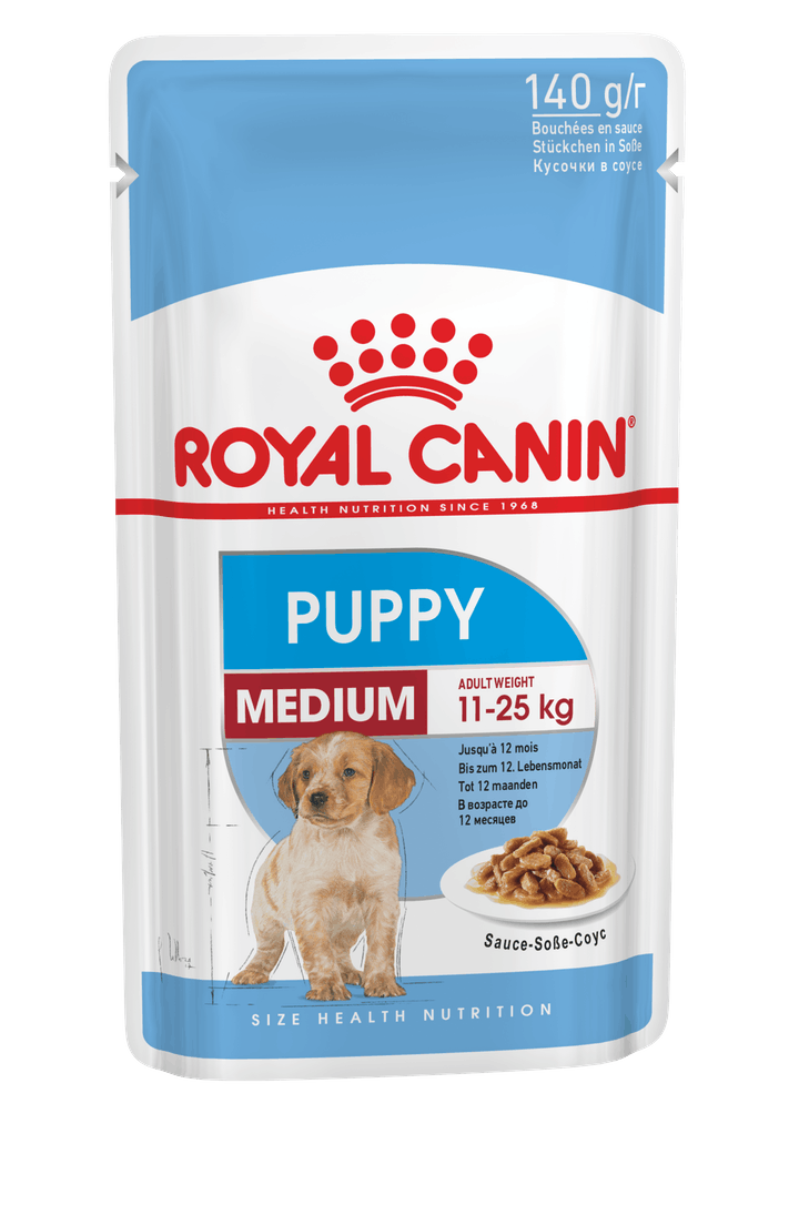 паучи royal canin medium puppy для щенков средних пород