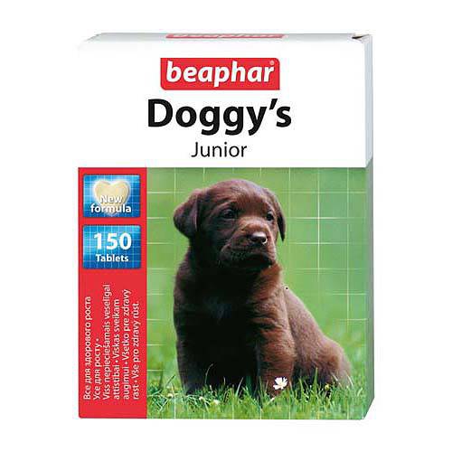 витамины для щенков "beaphar doggy's junior" 150 таб