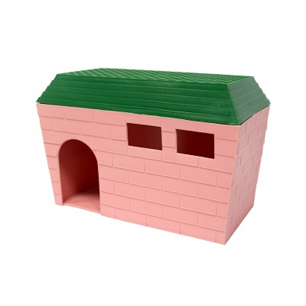 домик для грызунов "дарелл" пластиковый, прямоугольный