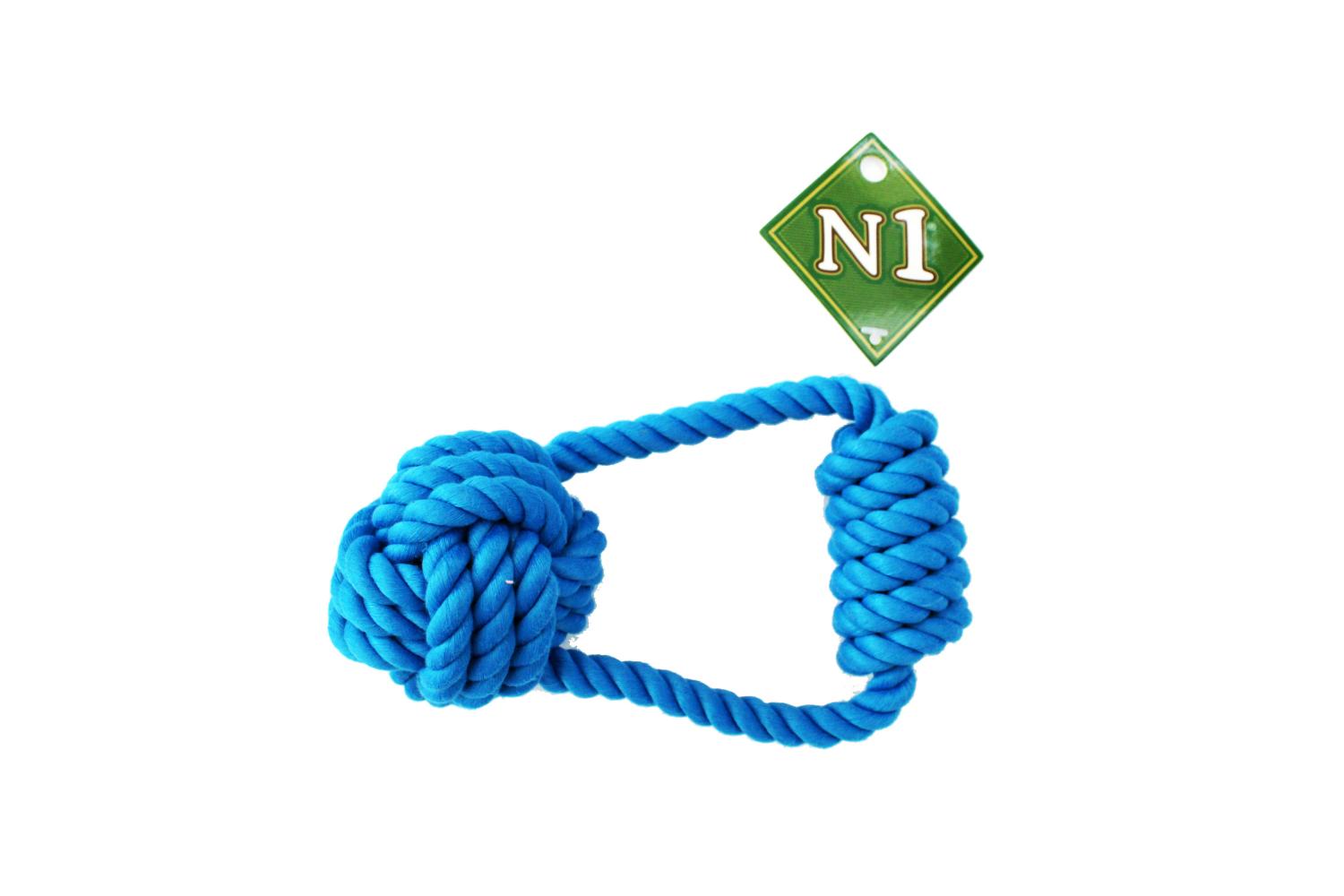 n1, грейфер-петля с ручкой и узлом синий, 15 см