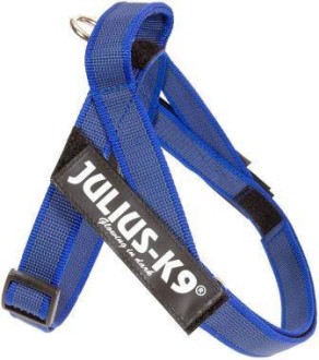 julius-k9 шлейка для собак ремни color & gray idc® mini-mini (40-49см / 4-7кг), синий