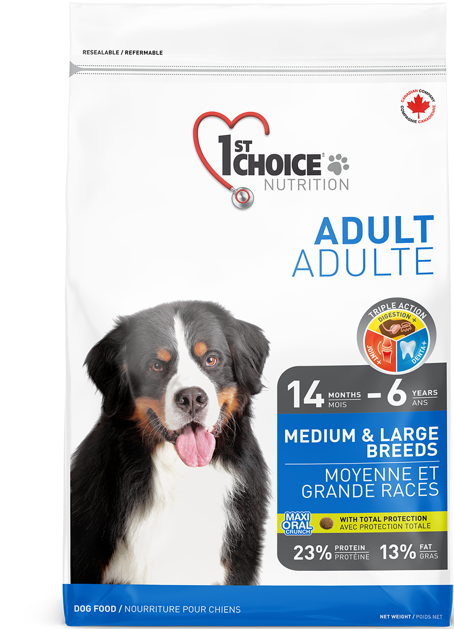 сухой корм 1st choice adult medium&large breeds для собак средних и крупных пород