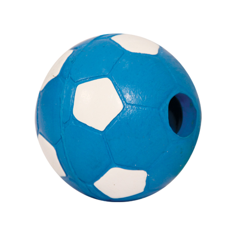 triol игрушка для собак мяч футбольный с колокольчиком литая резина 6,5см