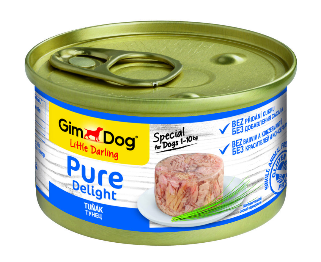 консервы для собак "gimdog pure delight" с тунцом (85 г)