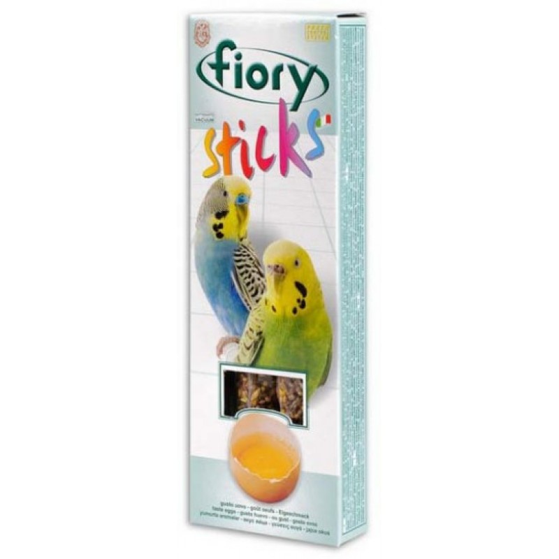 палочки для попугаев "fiory sticks" (фиори) с яйцом, 2х30 г