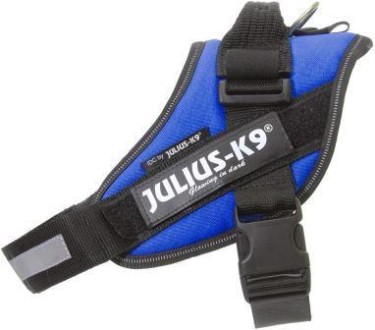 julius-k9 шлейка для собак idc®-powerharness 0 (58-76см/ 14-25кг), синий