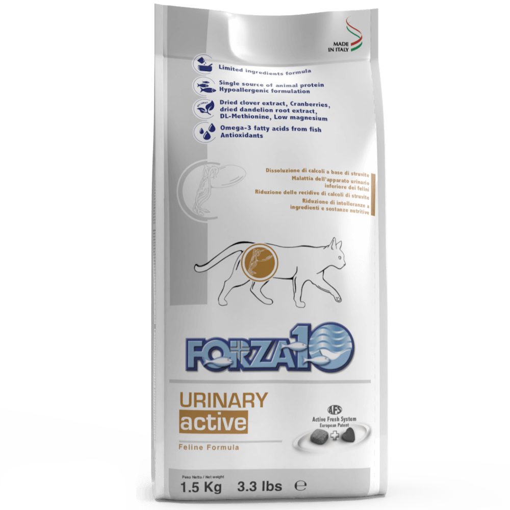 сухой корм для взрослых кошек "forza10 urinary" (форза10) при заболеваниях мочевыводящих путей