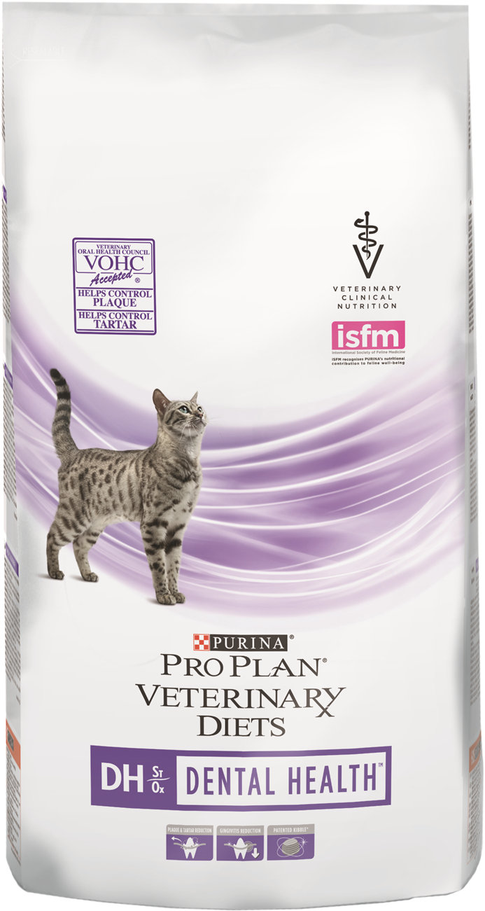 сухой корм для кошек "pro plan veterinary diets dh dental health" профилактика зубного налета и камня