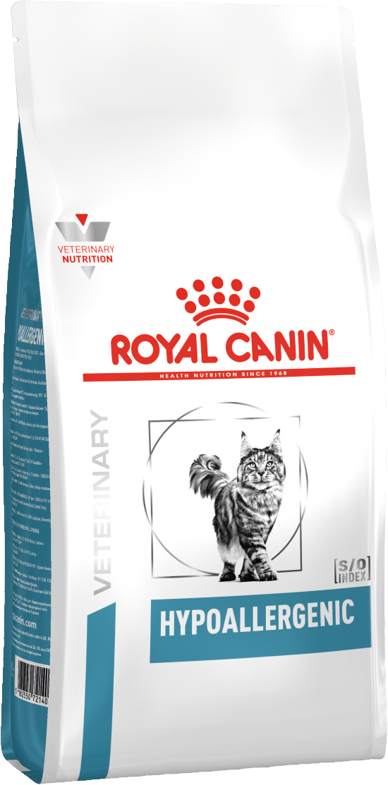 сухой корм royal canin hypoallergenic dr25 для взрослых кошек, пищевая аллергия