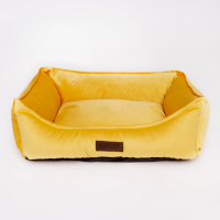 лежак для животных gauff "эйс вентура" желтый, размер 53х40х19