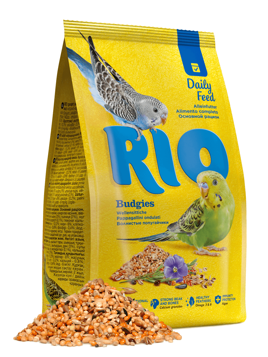 корм для волнистых попугайчиков "rio" (рио) основной рацион
