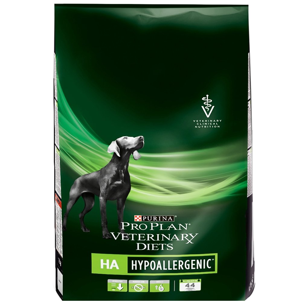 сухой корм для собак "pro plan veterinary diets ha hypoallergenic" (проплан) гипоаллергенный