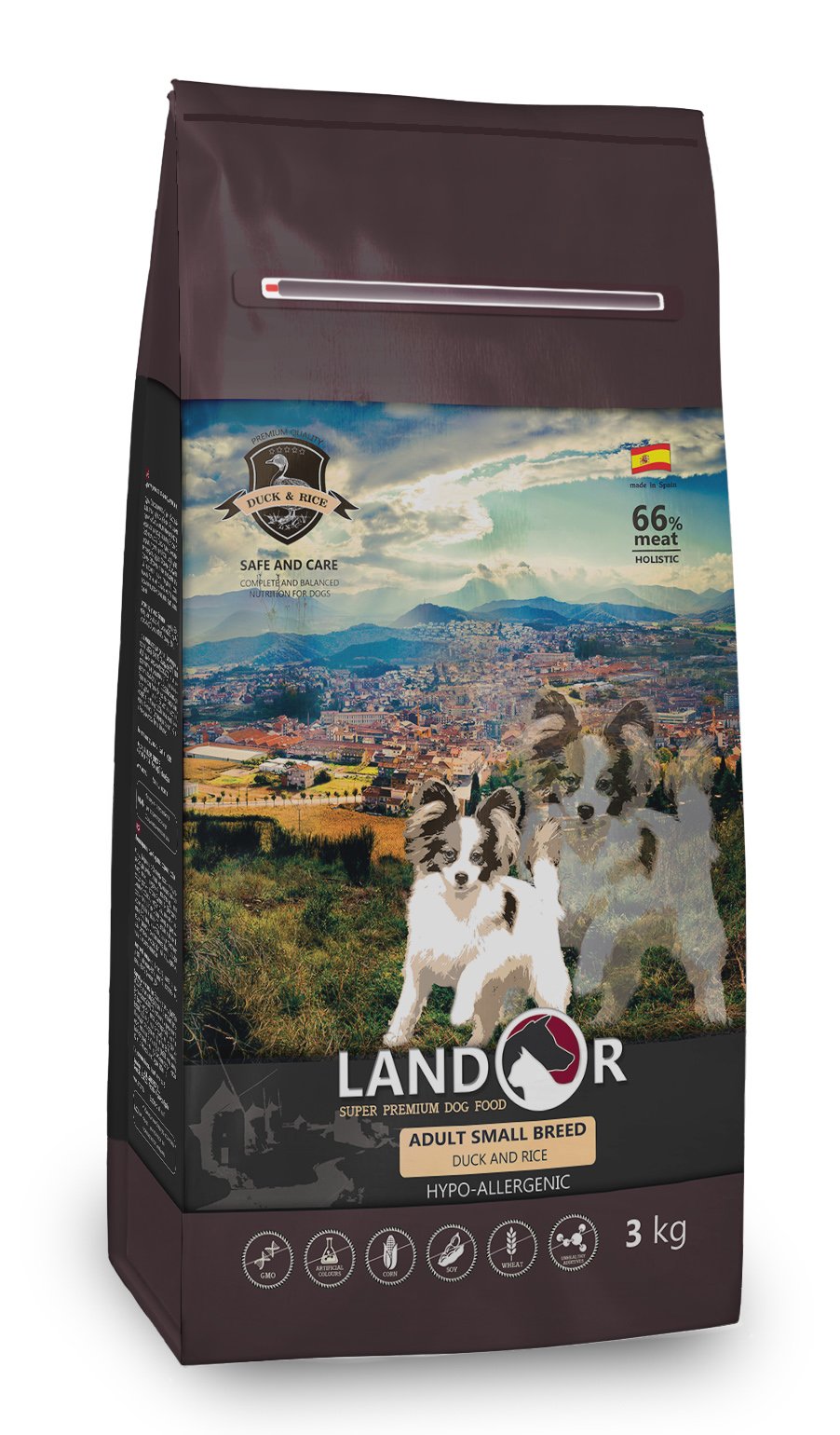 сухой корм для собак маленьких пород зрелого возраста "landor small breed" (ландор) с мясом утки