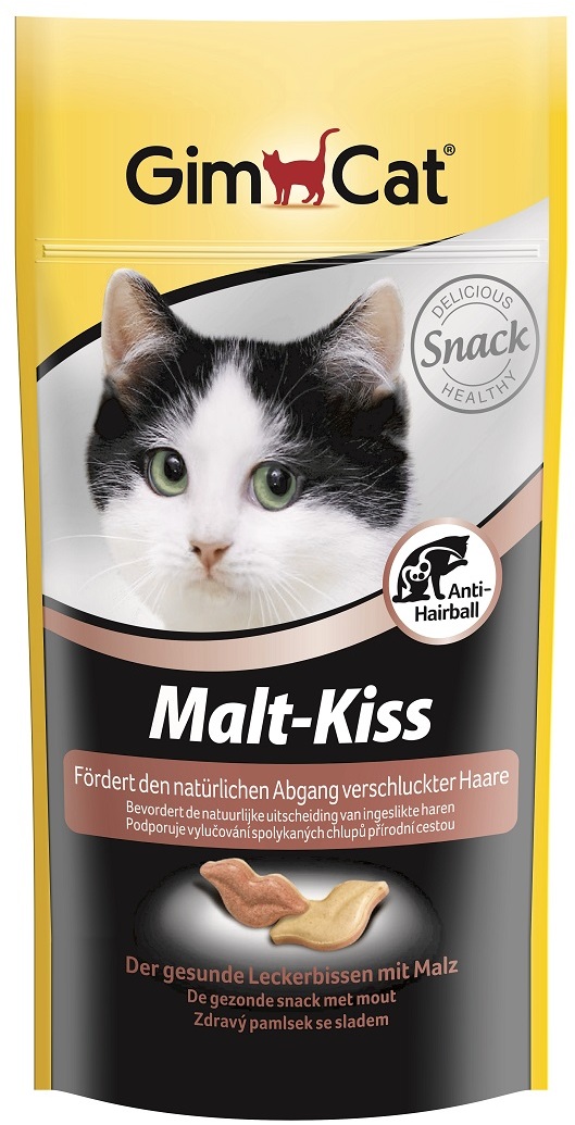 витаминизированное лакомство gimcat malt-kiss для кошек