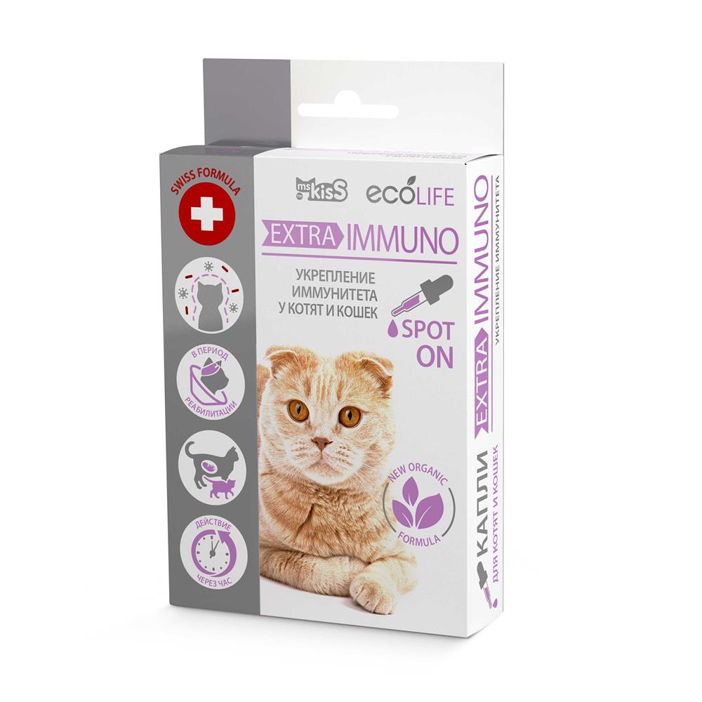 капли для кошек "ms. kiss: extra immuno" для иммунитета