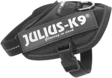 julius-k9 шлейка для собак idc®-powerharness mini-mini (40-53см/ 4-7кг), черный